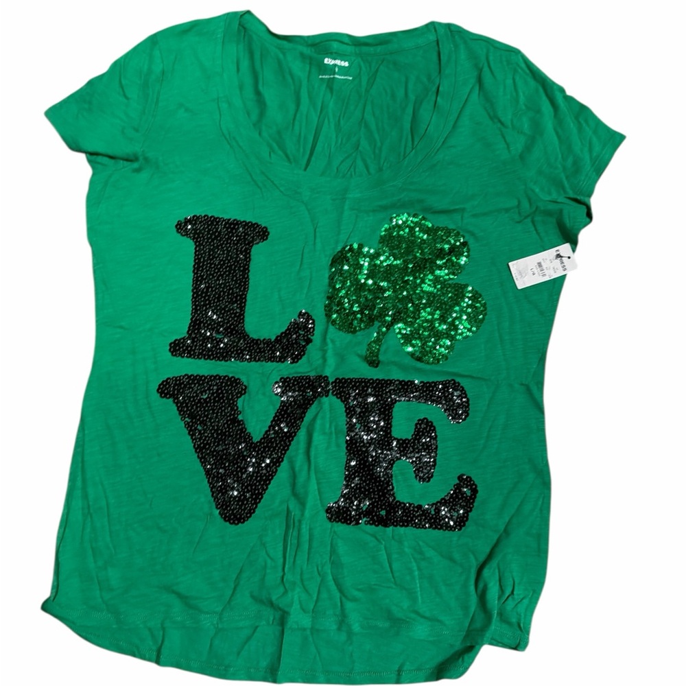 Express Vibrant Emerald Tee